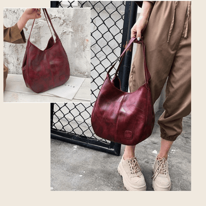 Emma Élégante Sac Bandoulière en Cuir