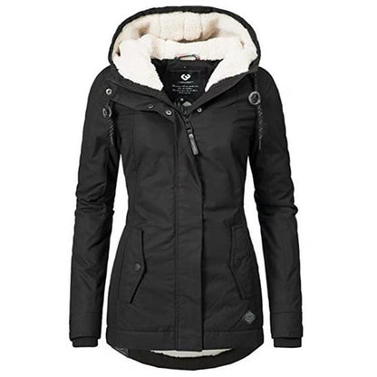 Emma – Elegant winter parka lined with sherpa