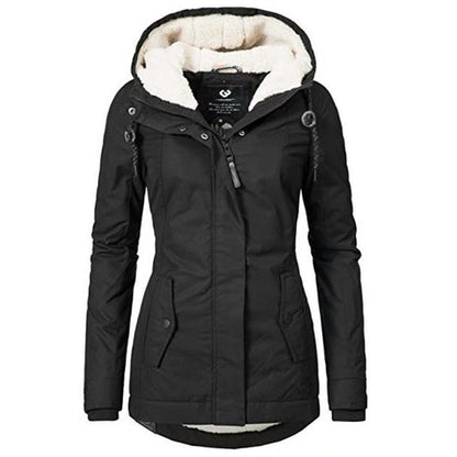 Emma – Elegant winter parka lined with sherpa