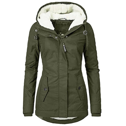 Emma – Elegant winter parka lined with sherpa