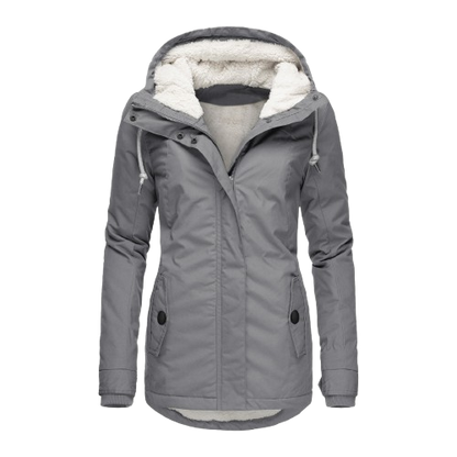 Emma – Elegant winter parka lined with sherpa