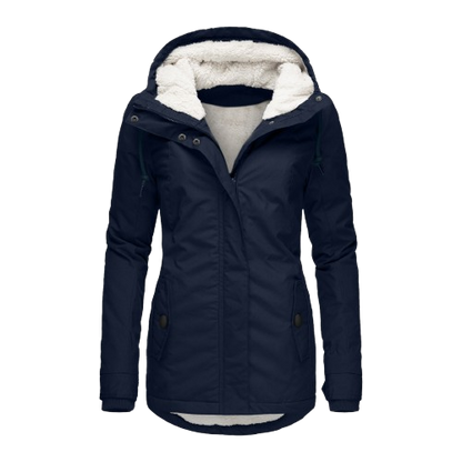 Emma – Elegant winter parka lined with sherpa