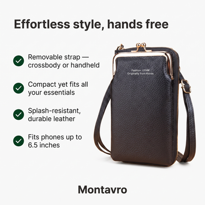 Emma Elegant Leather Phone Bag