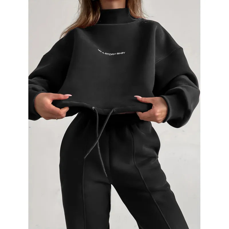 Ensemble Loungewear Femme - Sweatshirt Oversize + Jogger Taille Élastique