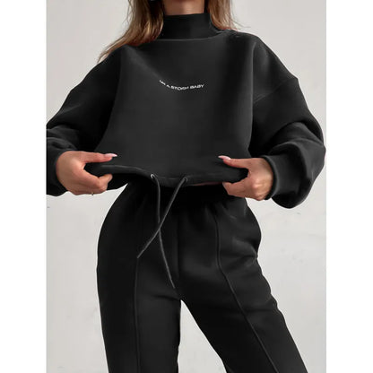 Ensemble Loungewear Femme - Sweatshirt Oversize + Jogger Taille Élastique