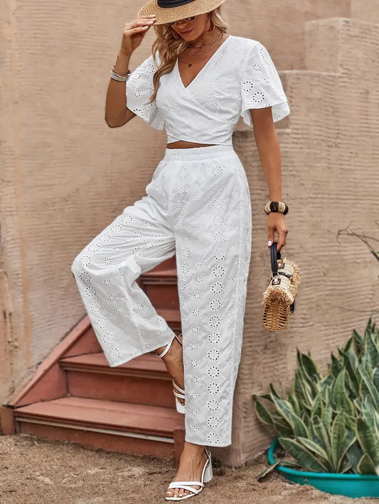 Ensemble Terno pour Femmes à Oeillets