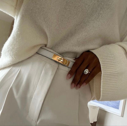 Eva Elegant Belt in Refined Faux Leather