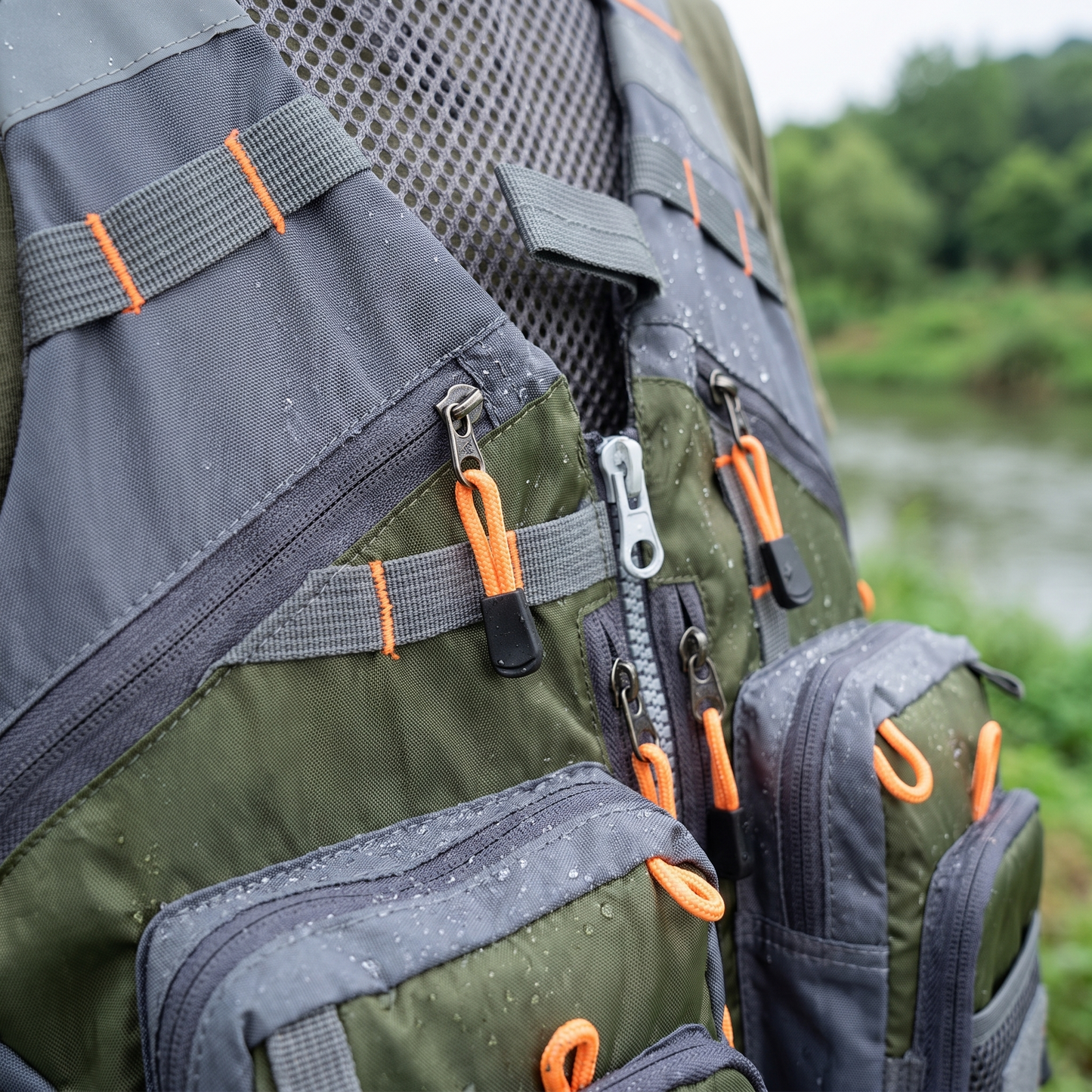 Lightweight Adjustable Fishing Safety Vest with Buoyancy