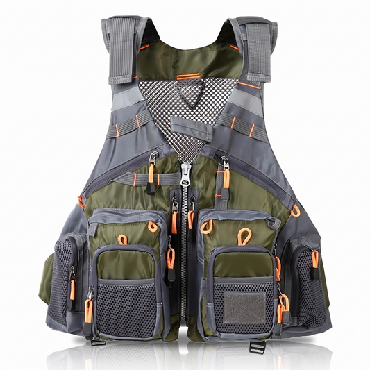 Lightweight Adjustable Fishing Safety Vest with Buoyancy