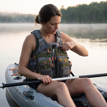 Lightweight Adjustable Fishing Safety Vest with Buoyancy