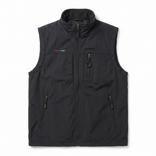 Lightweight Men's Vest with Multiple Pockets for Outdoor Activities