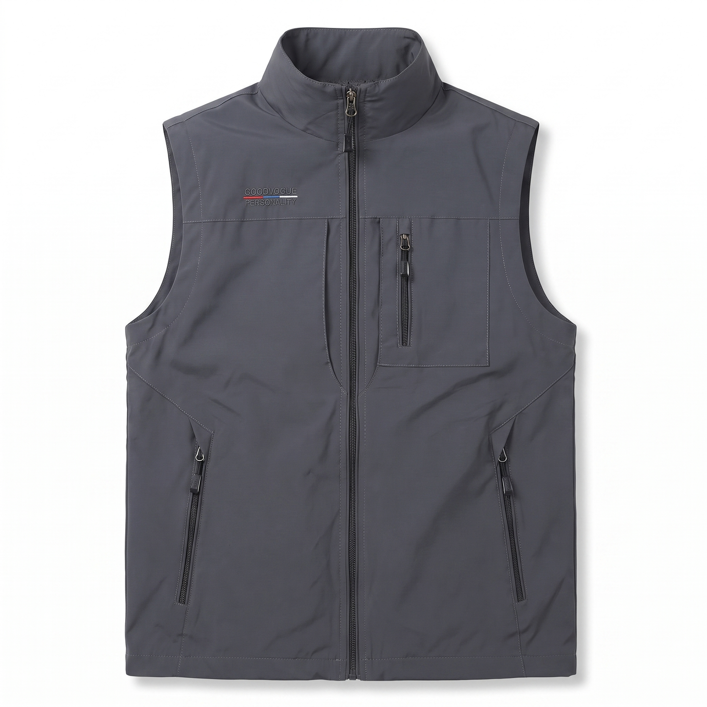 Lightweight Men's Vest with Multiple Pockets for Outdoor Activities