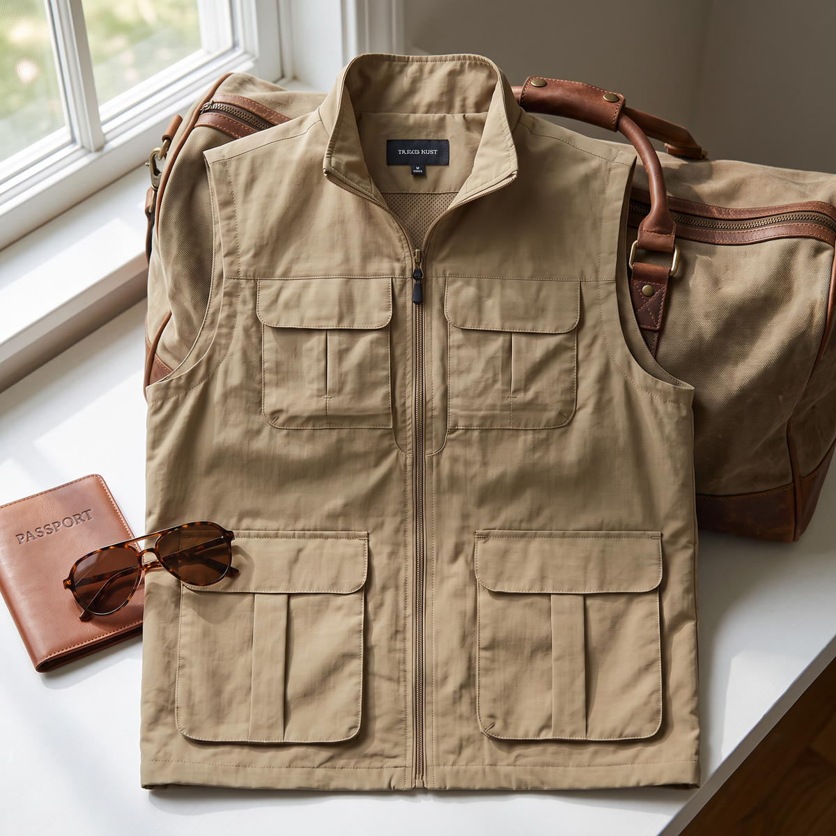 Lightweight Travel Vest Multi-Pocket Quick Drying