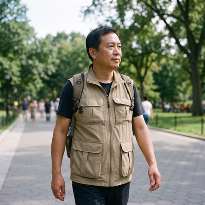Lightweight Travel Vest Multi-Pocket Quick Drying