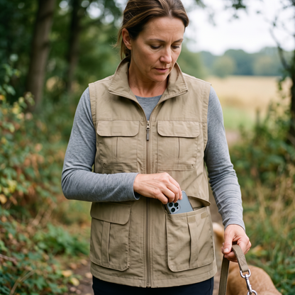 Lightweight Travel Vest Multi-Pocket Quick Drying