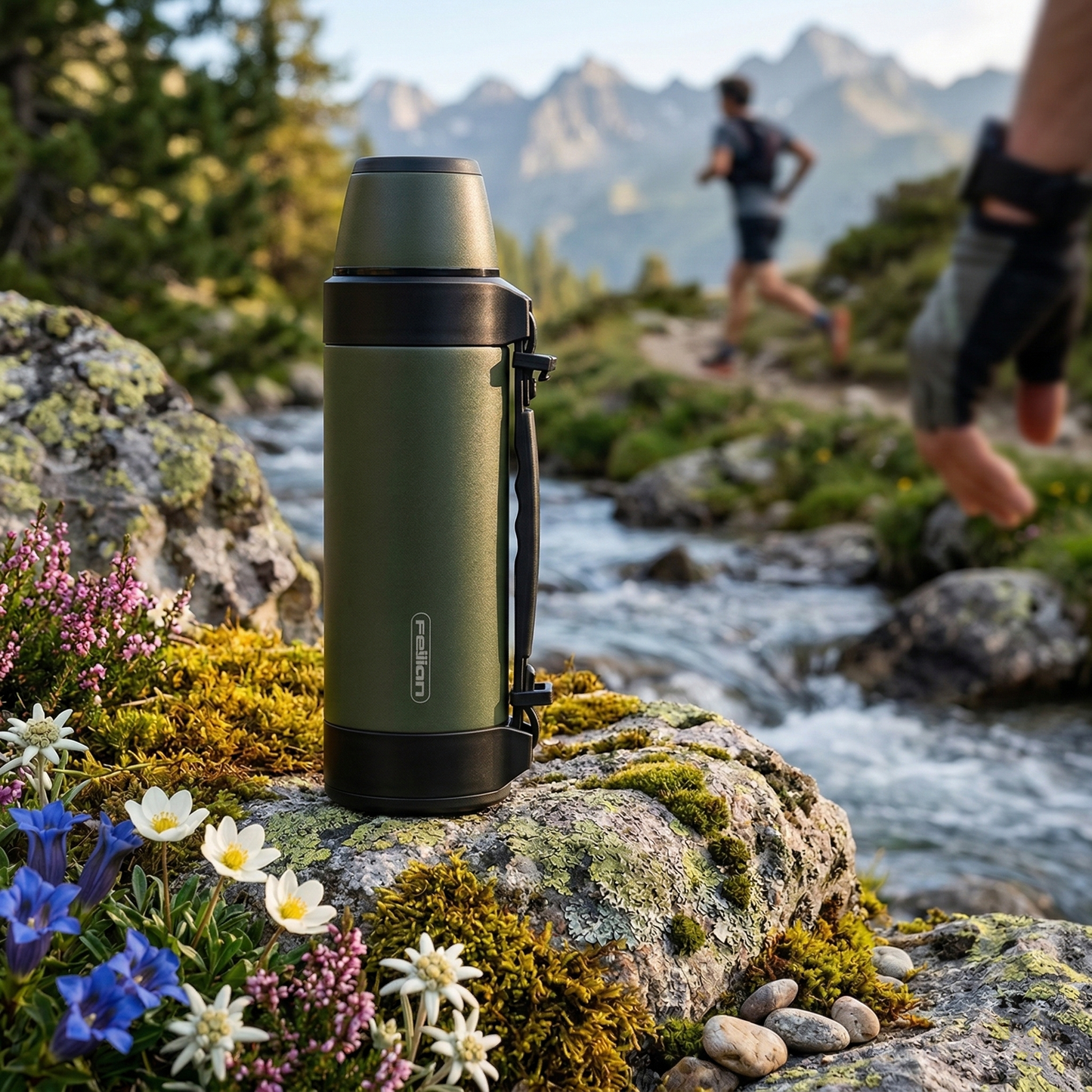 Isolert Termosflaske 1,5L for Trekking og Fotturer
