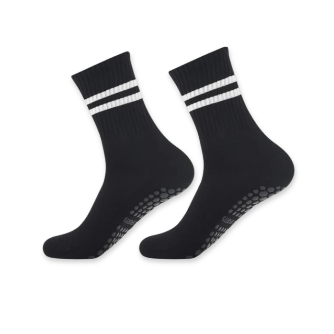 Chaussettes Hautes Pilates Pour Yoga Anti-slip Et Confort