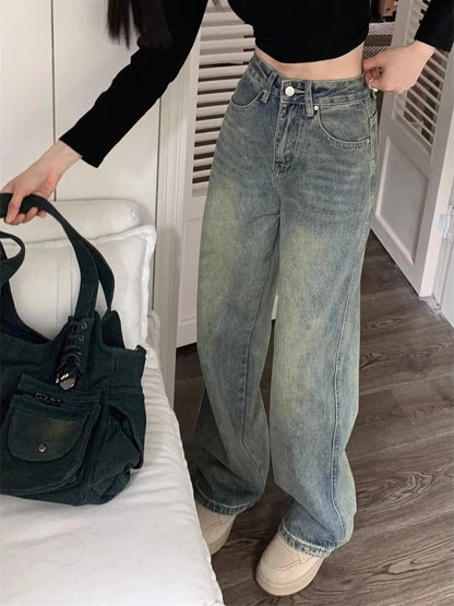 Damejeans med høyt liv - Komfortabel vintage denimstil