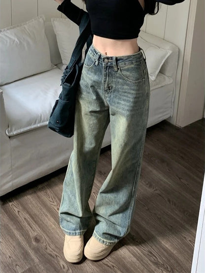 Damejeans med høyt liv - Komfortabel vintage denimstil