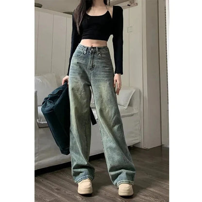 Damejeans med høyt liv - Komfortabel vintage denimstil