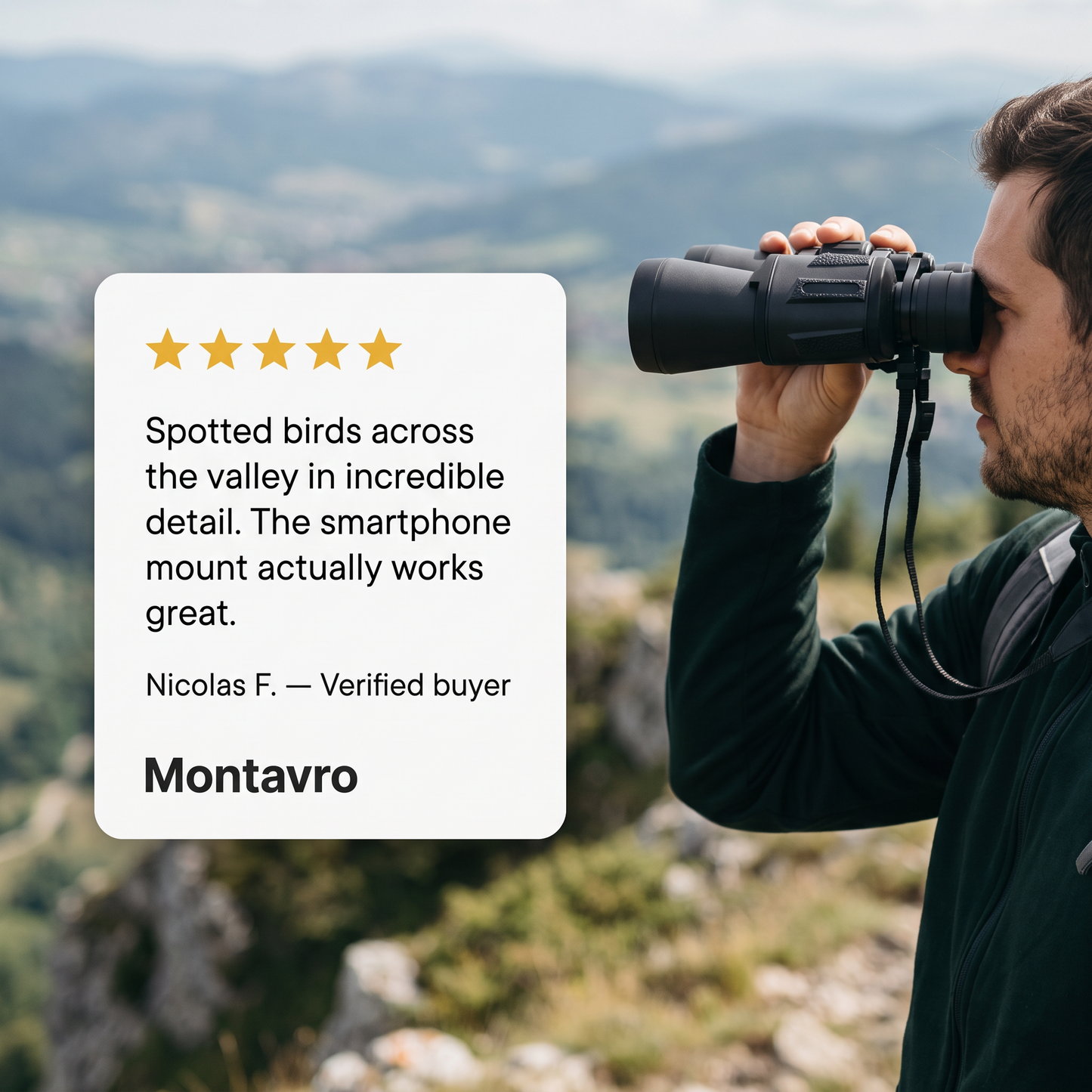 Long-Range 20x Binoculars with BAK4 Prisms, Compatible with Smartphones and Tripod Mount