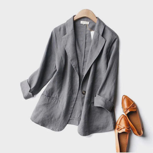 Léa Elegant Linen Blazer