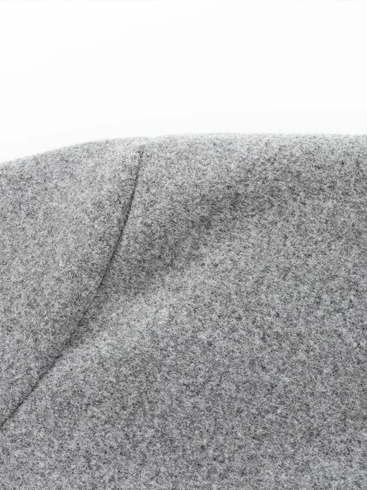 Léa – Bomber élégante en tissu doux gris