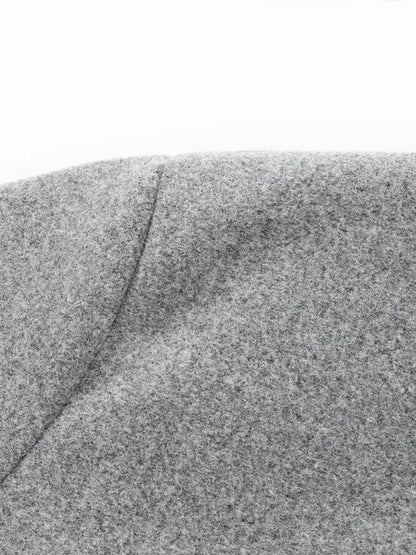 Léa – Bomber élégante en tissu doux gris