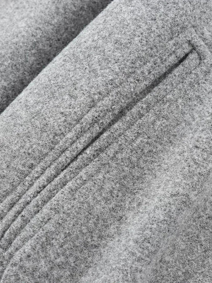 Léa – Bomber élégante en tissu doux gris