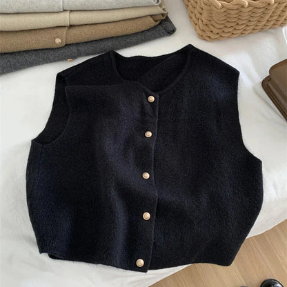 Léa Soft Sleeveless Knit Cardigan