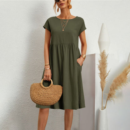 Léa – Robe en Coton Doux et Légère pour l'Été