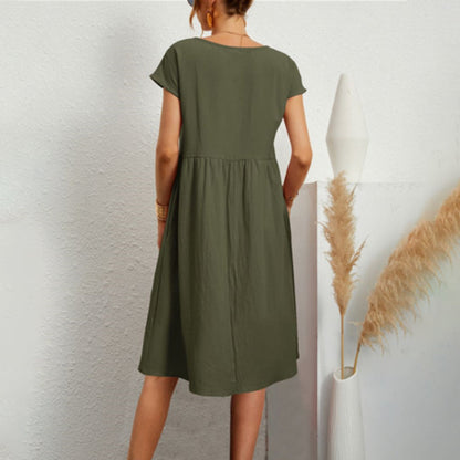 Léa – Robe en Coton Doux et Légère pour l'Été