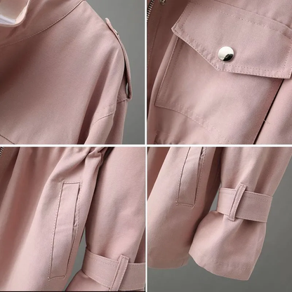 Léa – Fitted utility jacket with multiple pockets