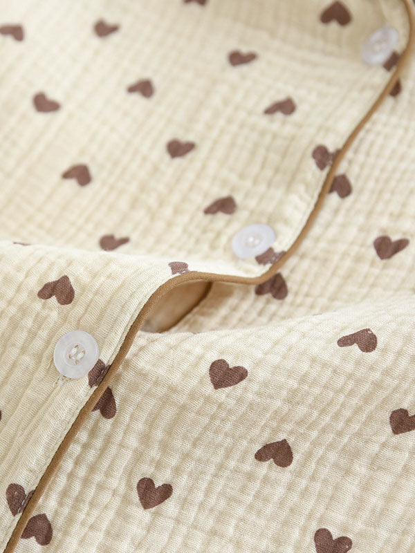 Soft and breathable cotton pajama with bear print