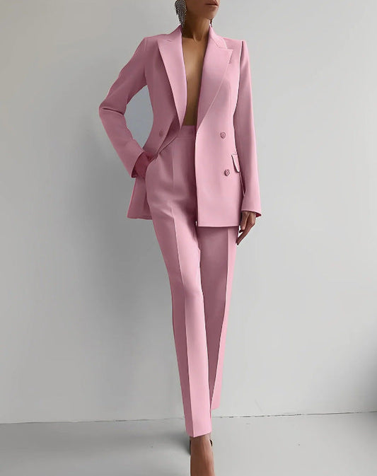 Léa – Élégant Ensemble Blazer et Pantalon Femme