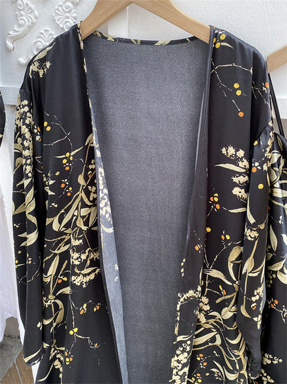 Léa Élégante Pyjama Set en Satin (4 pièces)