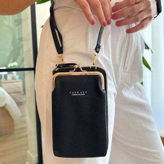 Léna Élégant Mini Sac Téléphone en Cuir Vegan