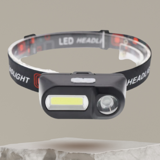 Lett USB Pannebåndslampe for Fotturer