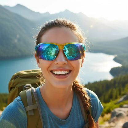 UV400 Polarized Sport Sunglasses, Lightweight with Non-Slip Nose Pad