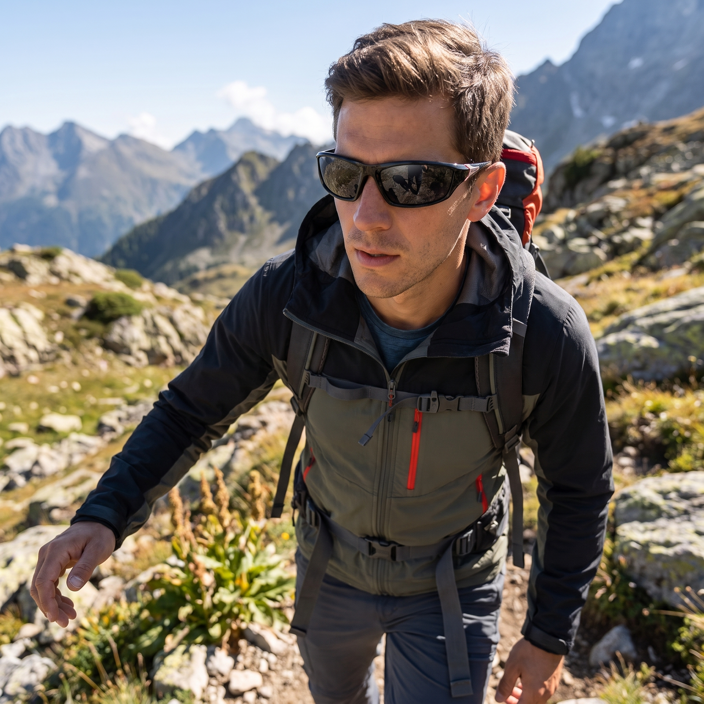 UV400 Polarized Sport Sunglasses for Hiking and Cycling