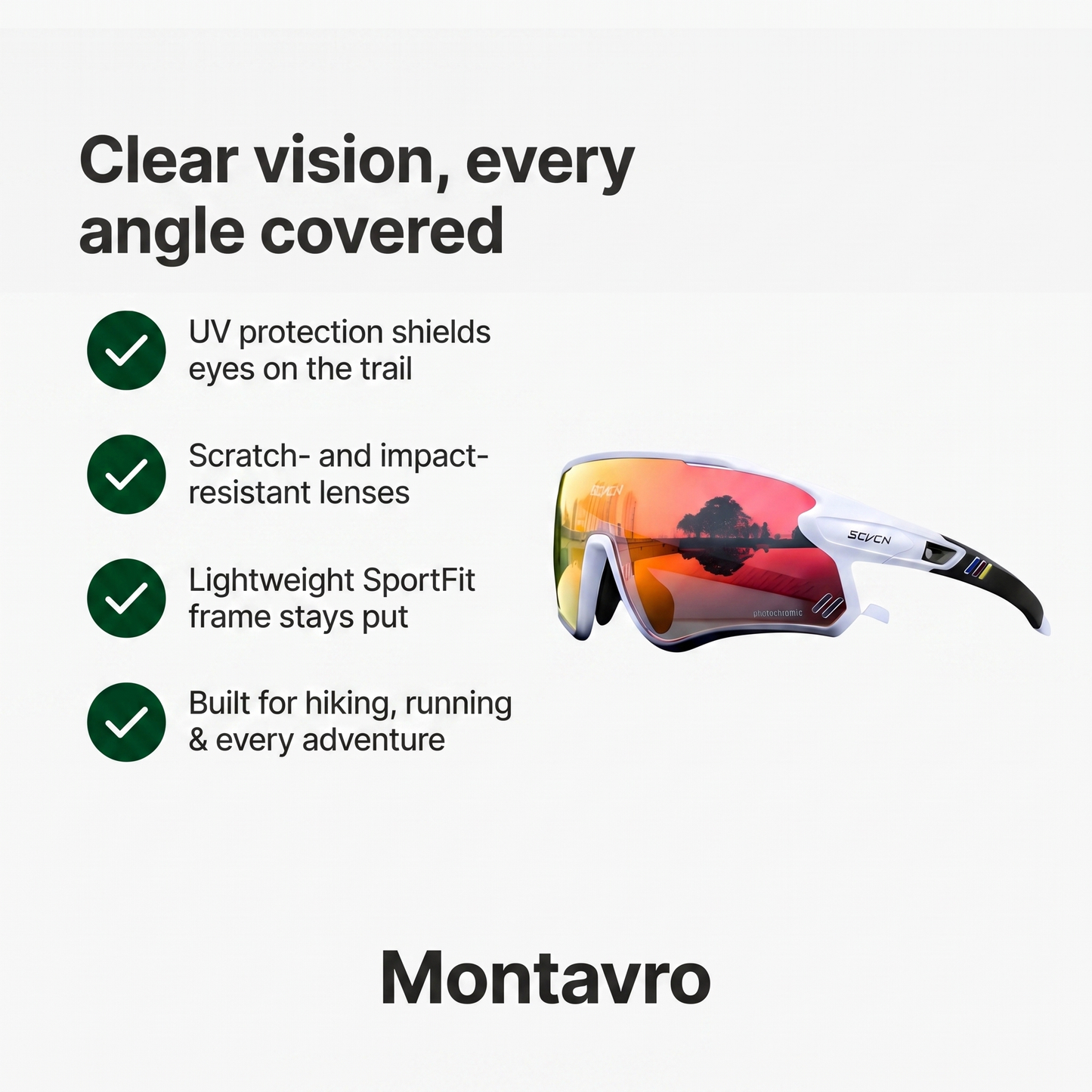Outdoor Sports Glasses with UV Protection