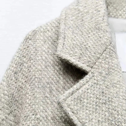 Manteau à Chevrons Long