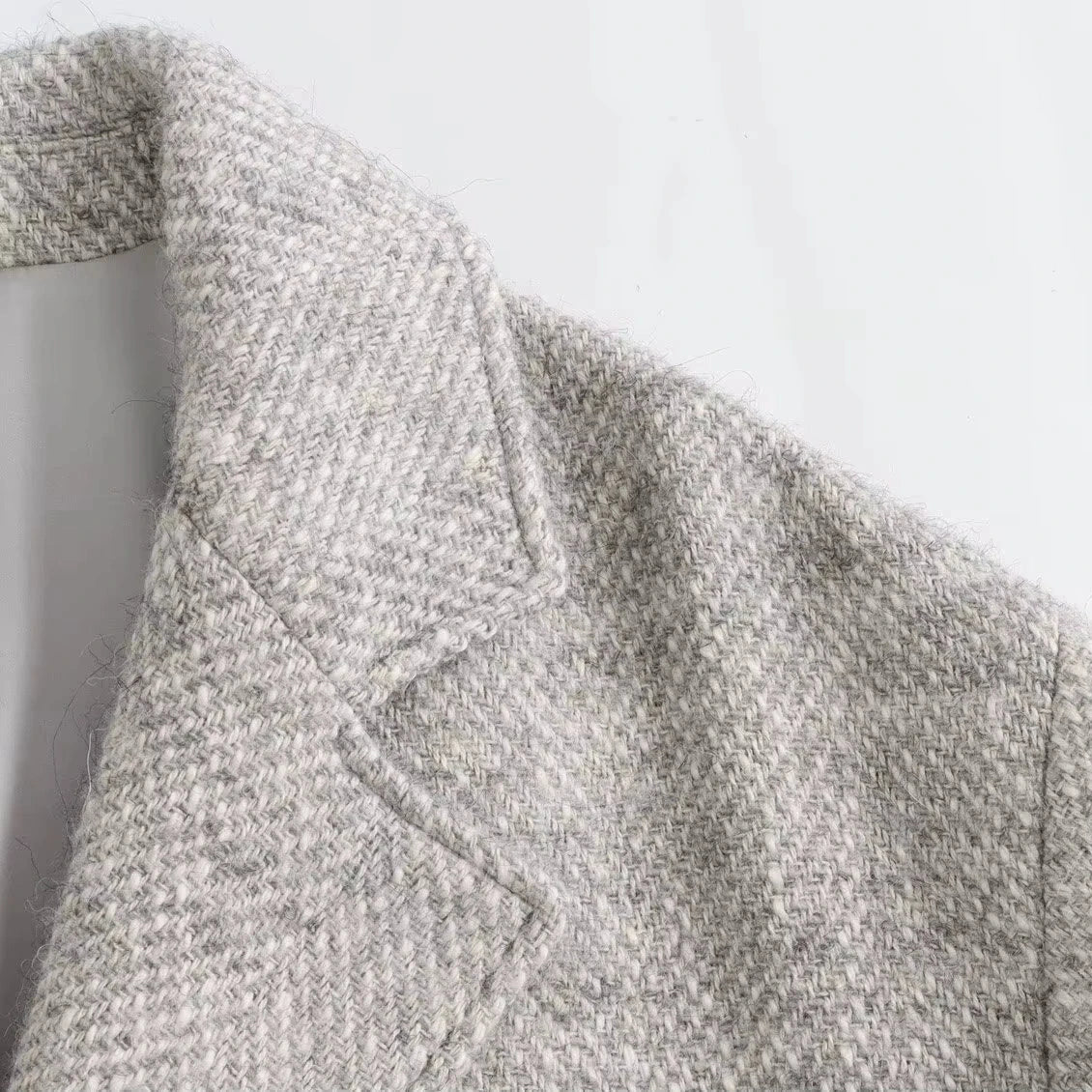Manteau à Chevrons Long