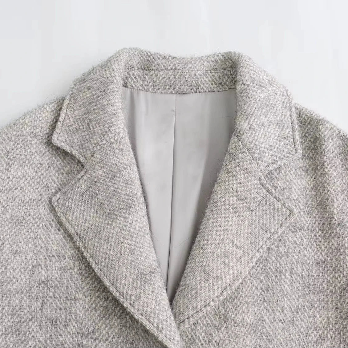 Manteau à Chevrons Long