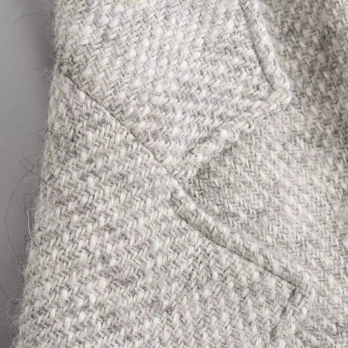 Manteau à Chevrons Long