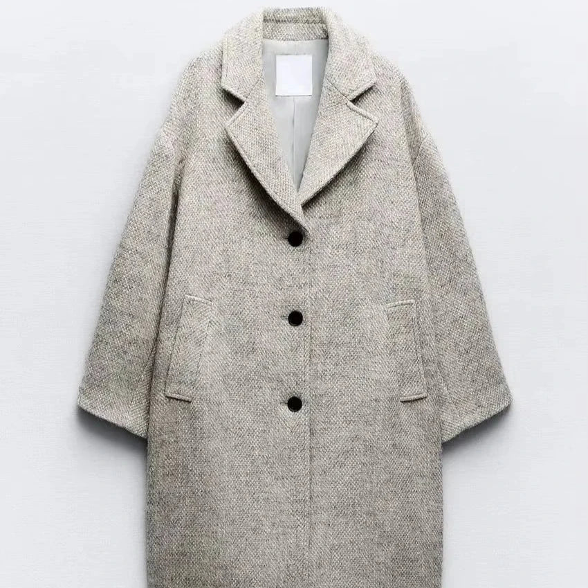 Manteau à Chevrons Long