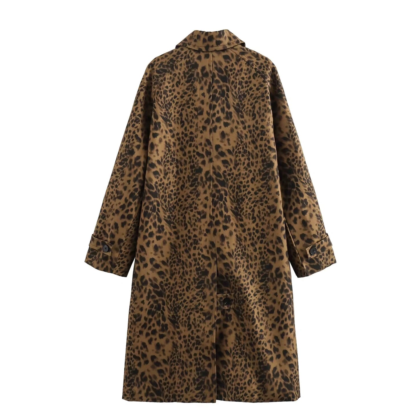 Manteau Mi-Long Femme Imprimé Léopard