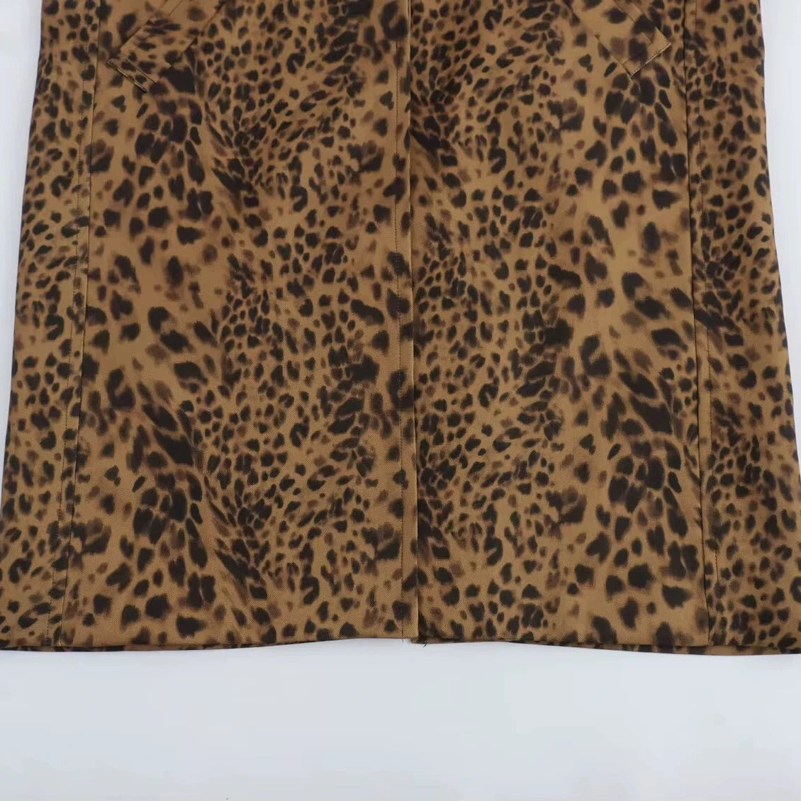 Manteau Mi-Long Femme Imprimé Léopard