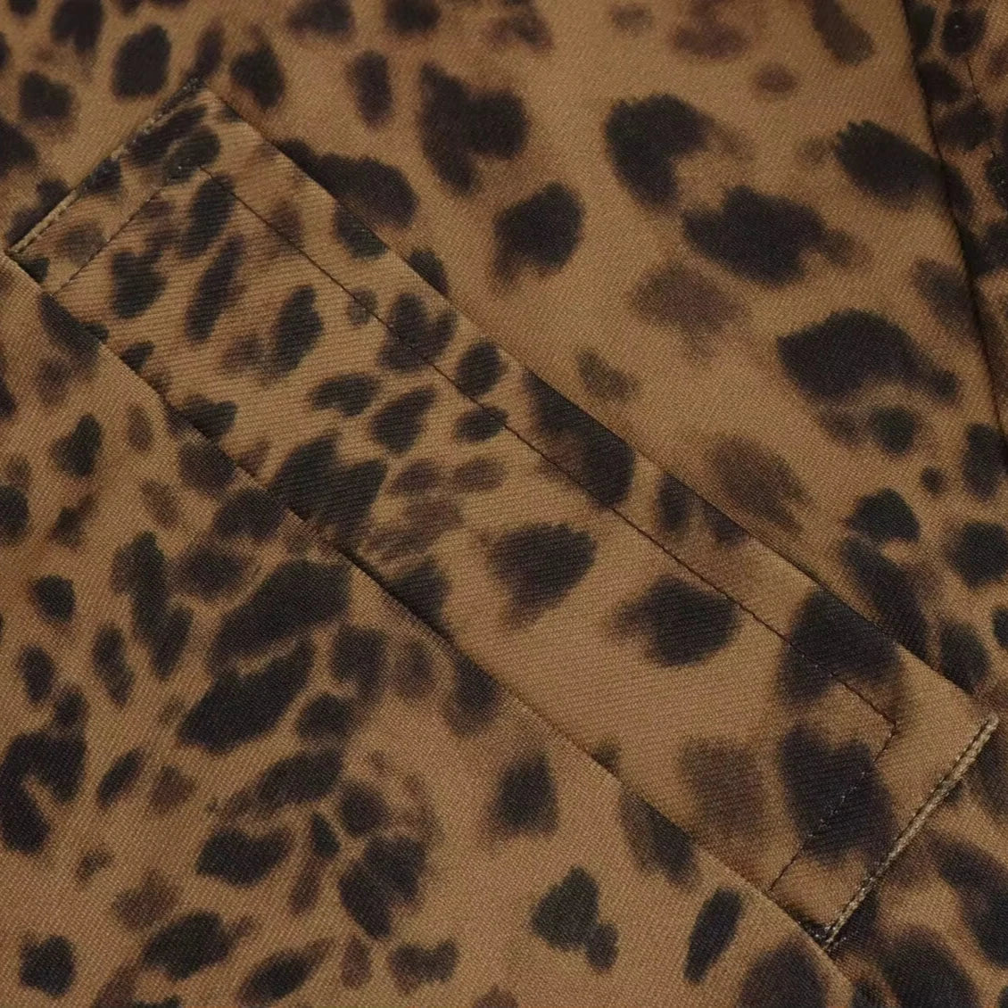 Manteau Mi-Long Femme Imprimé Léopard
