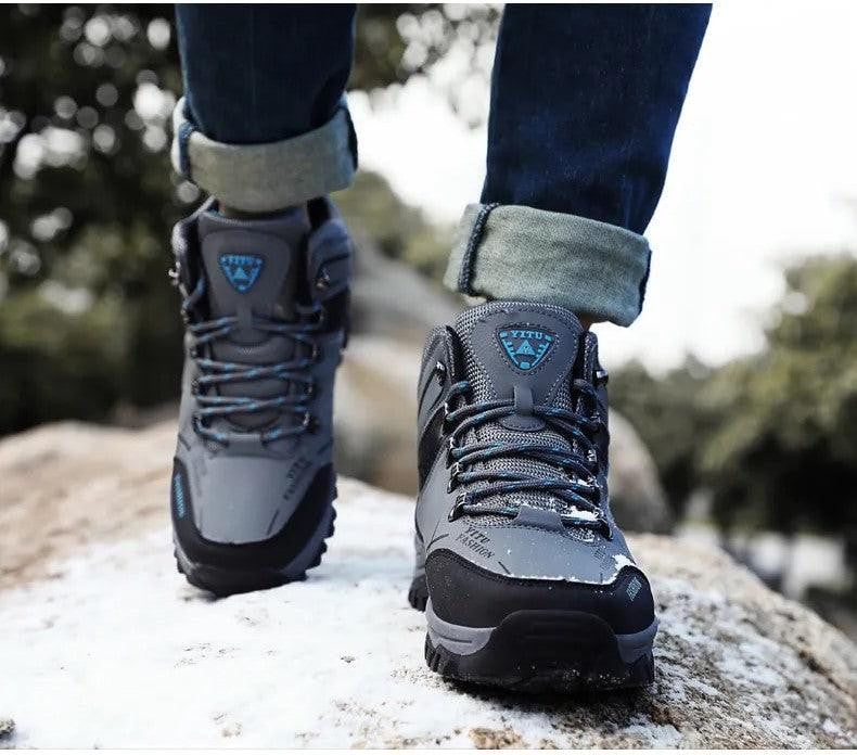 Men's Waterproof Winter Boots with Mountain Grip